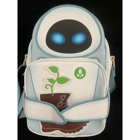 Loungefly Disney Pixar WALL-E EVE with Boot Crossbody Bag Collector's Item Rare - Picture 2 of 9